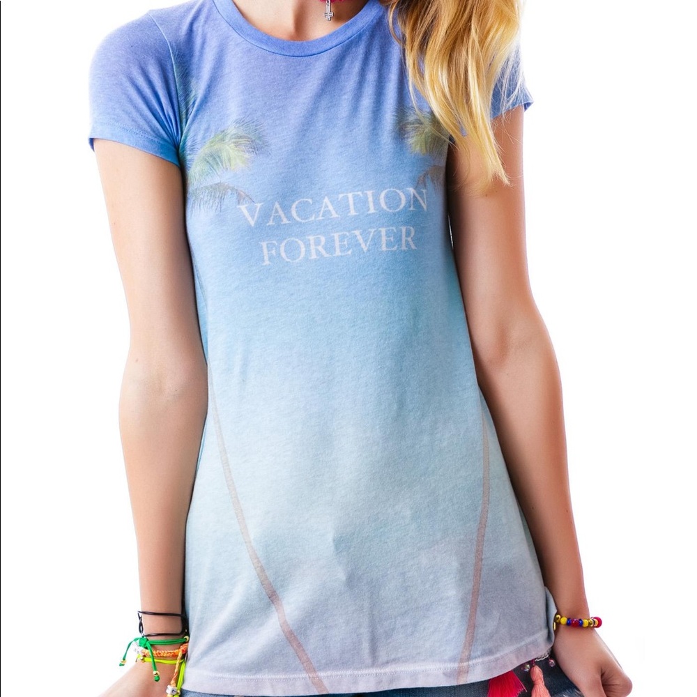 Wildfox Vacation Forever Classic Crew T-Shirt